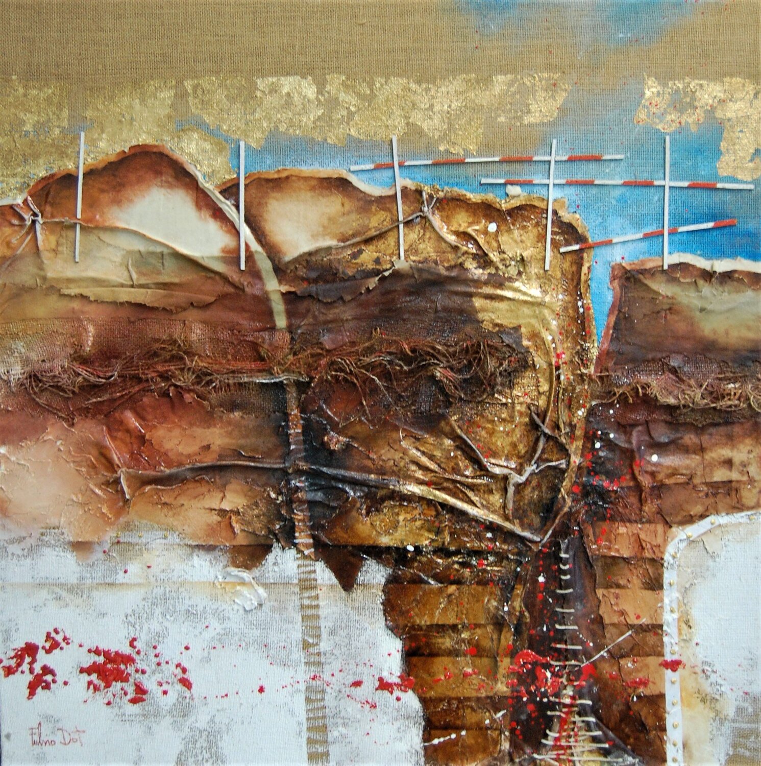 "Terre di trincea" Fulvio Dot Original painting for sale
