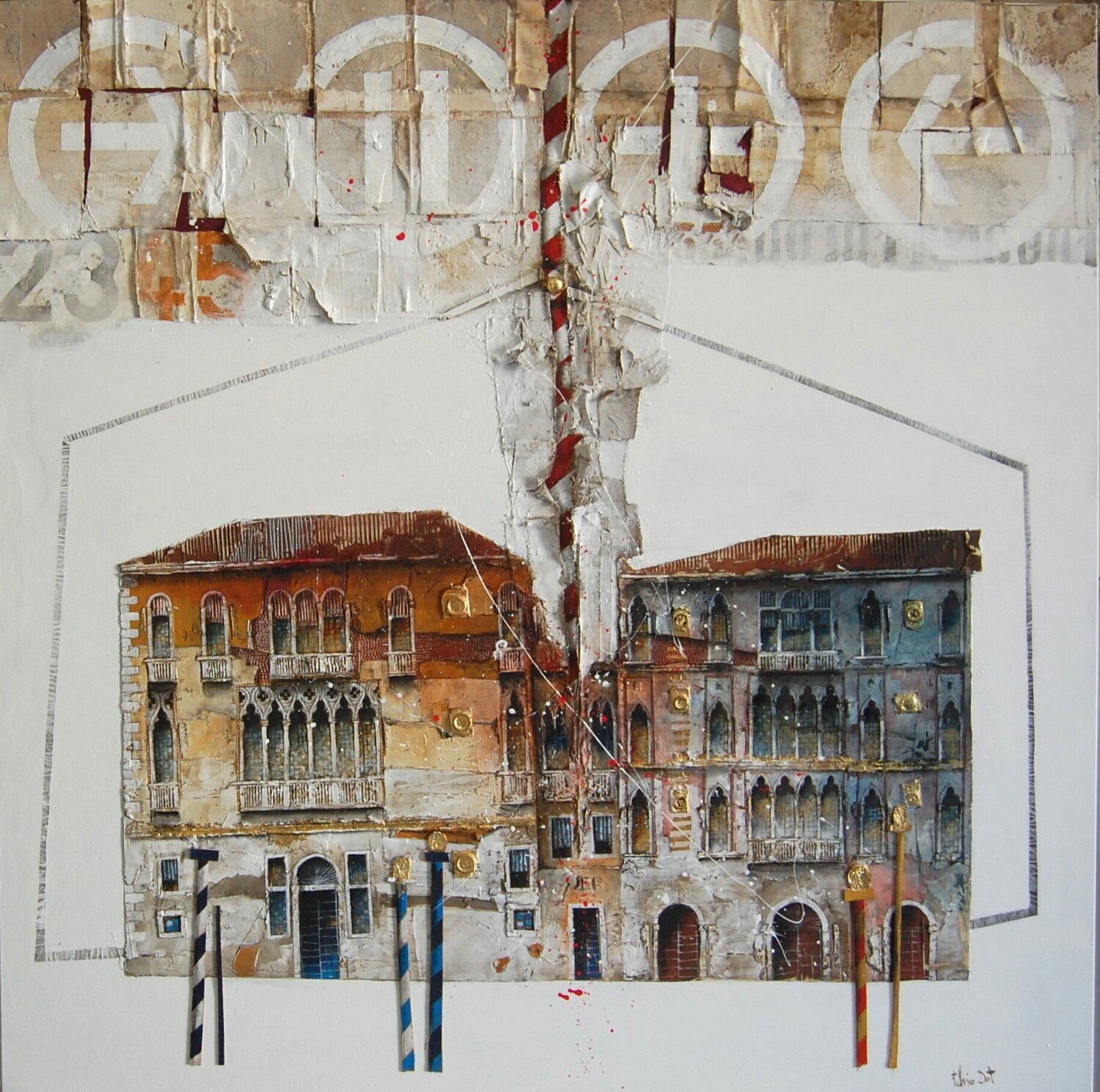 Postcard from Italy Fulvio Dot Original painting for sale