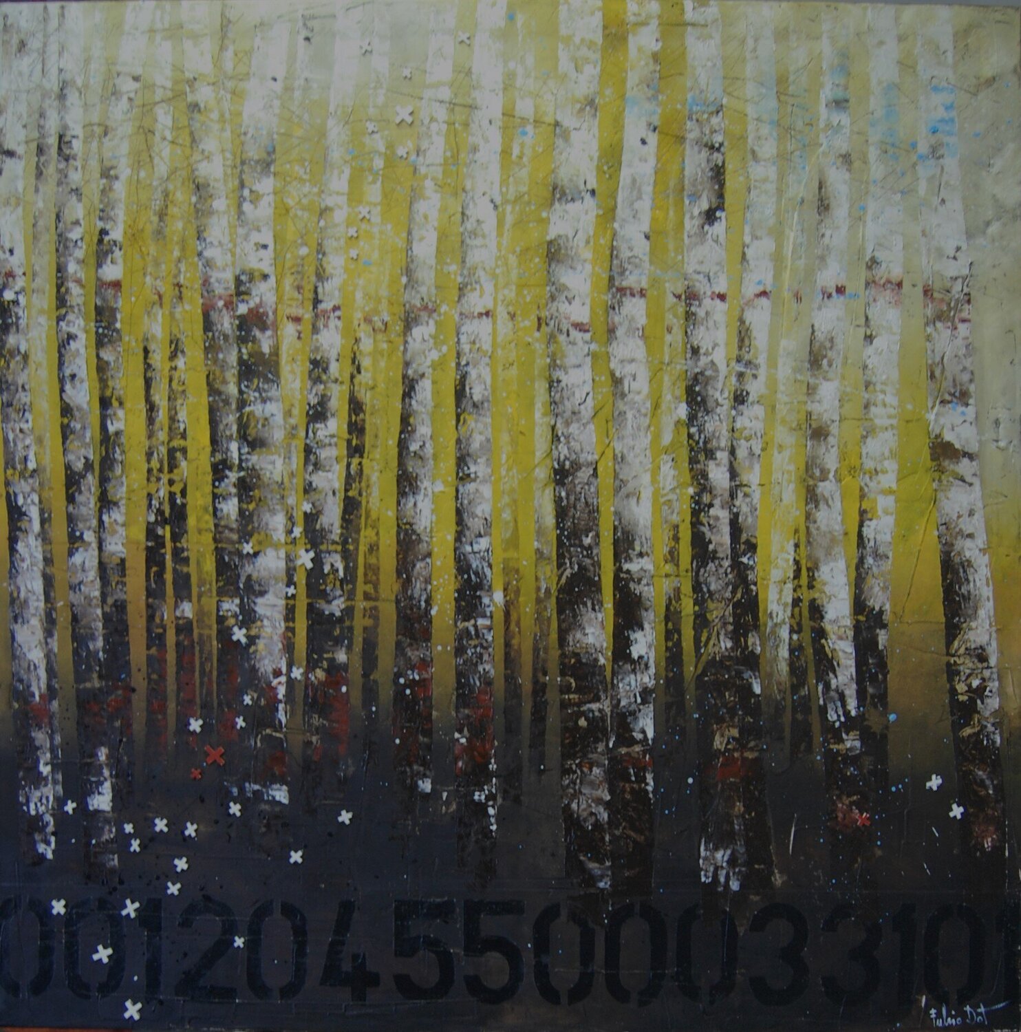 Natural barcode n.1 Fulvio Dot Original painting for sale