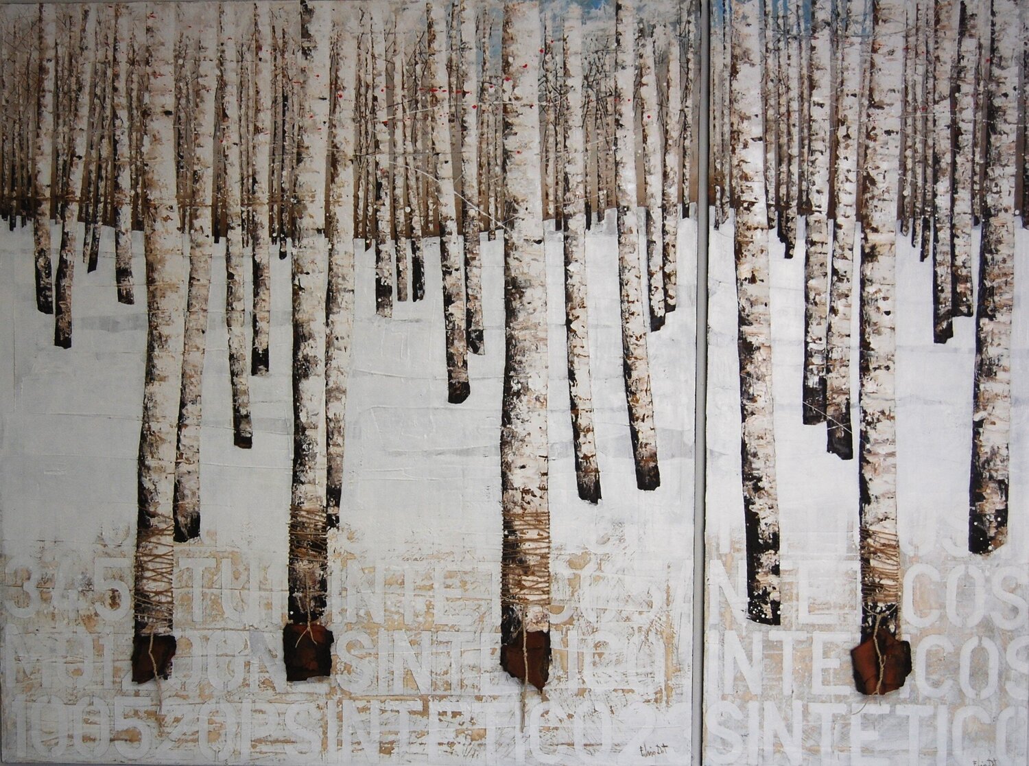 SINTETICO (parte prima e parte seconda) Fulvio Dot Original painting for sale