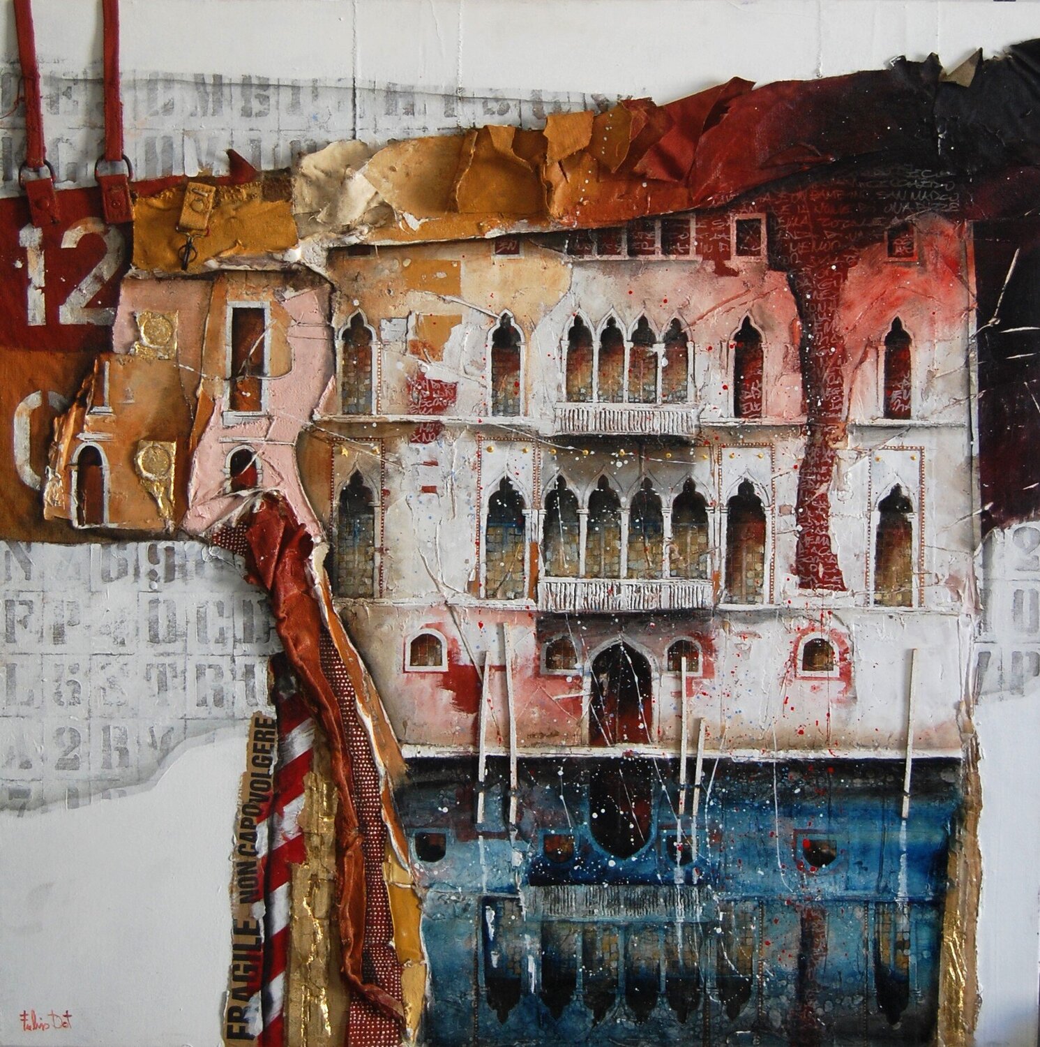 Non capovolgere Fulvio Dot Original painting for sale