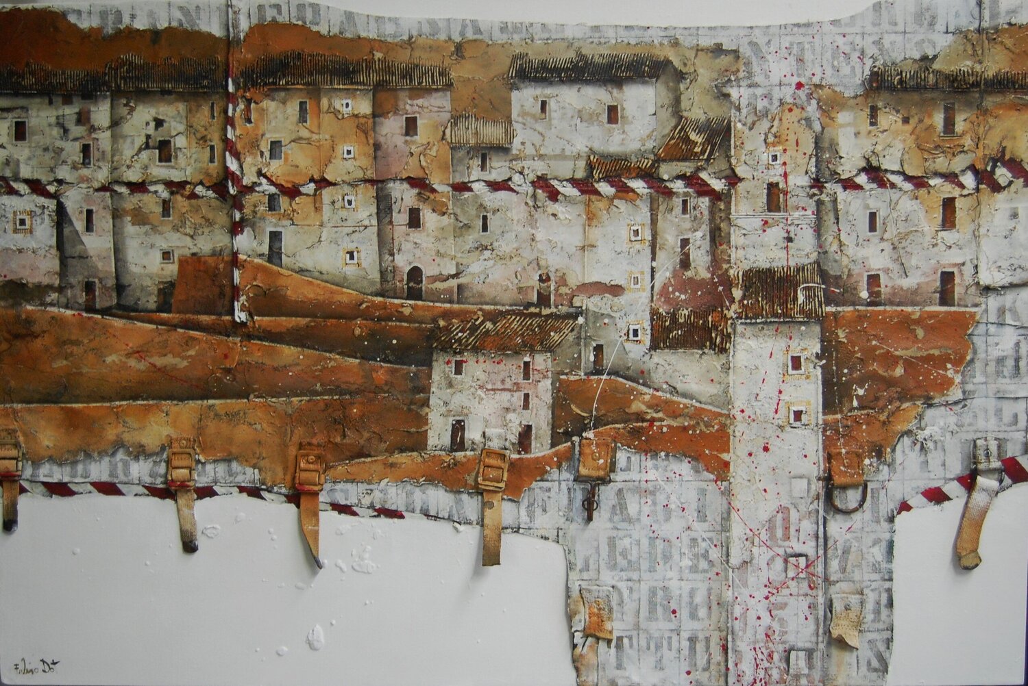 Paesaggio destrutturato Fulvio Dot Original painting for sale