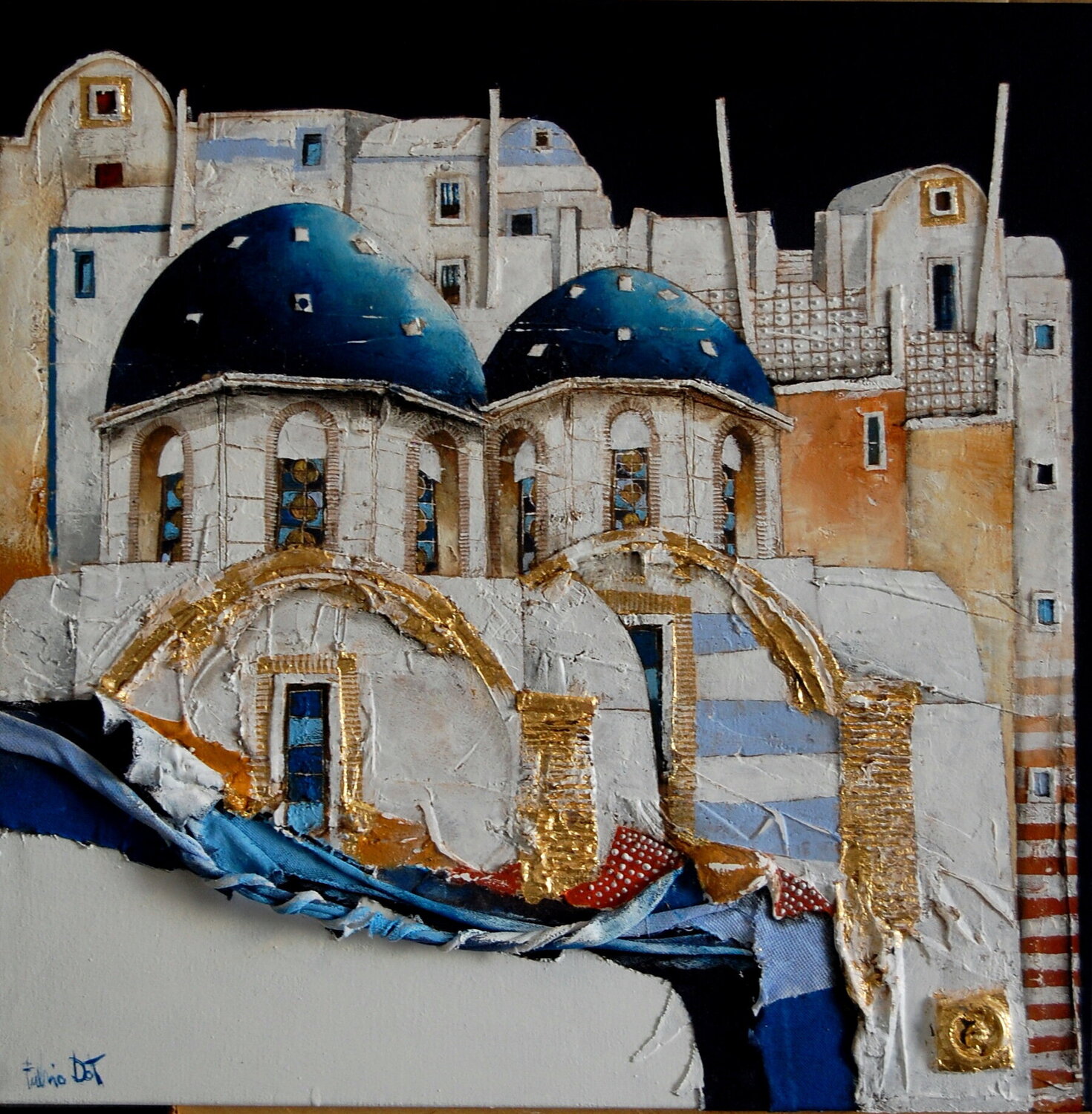 isole cicladi Fulvio Dot Original painting for sale