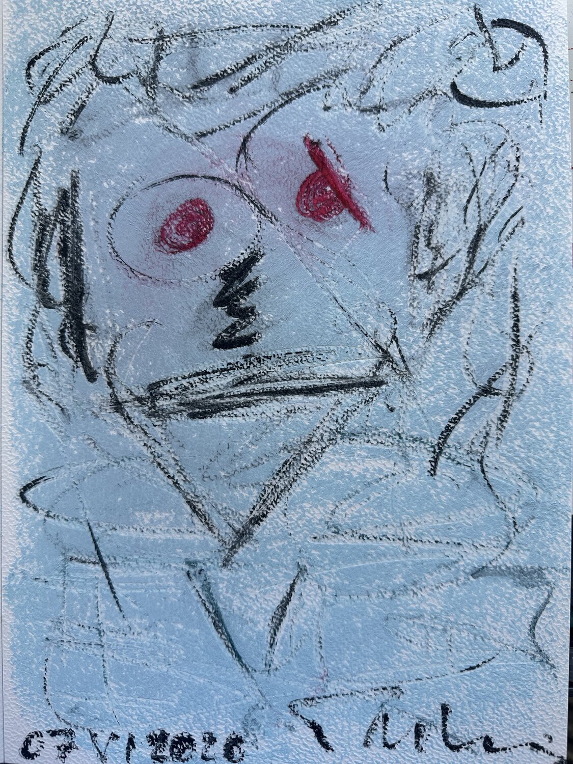 L’œil brisé Paul Yves POUMAY Drawing for sale