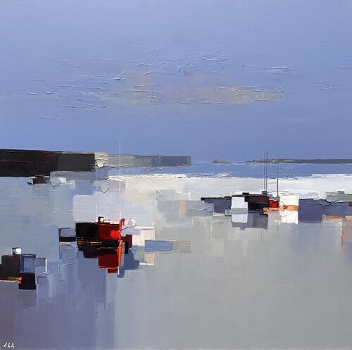 The red by Lionel Chevalier, Painting for Sale on Select