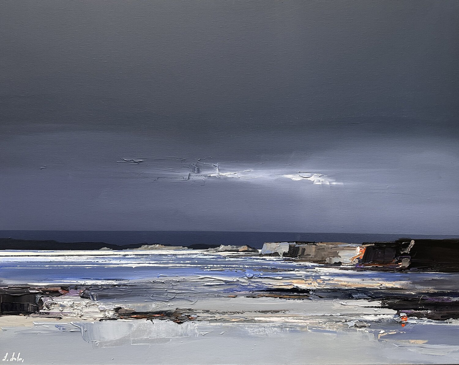 Un soir en bretagne Lionel Chevalier Original painting for sale