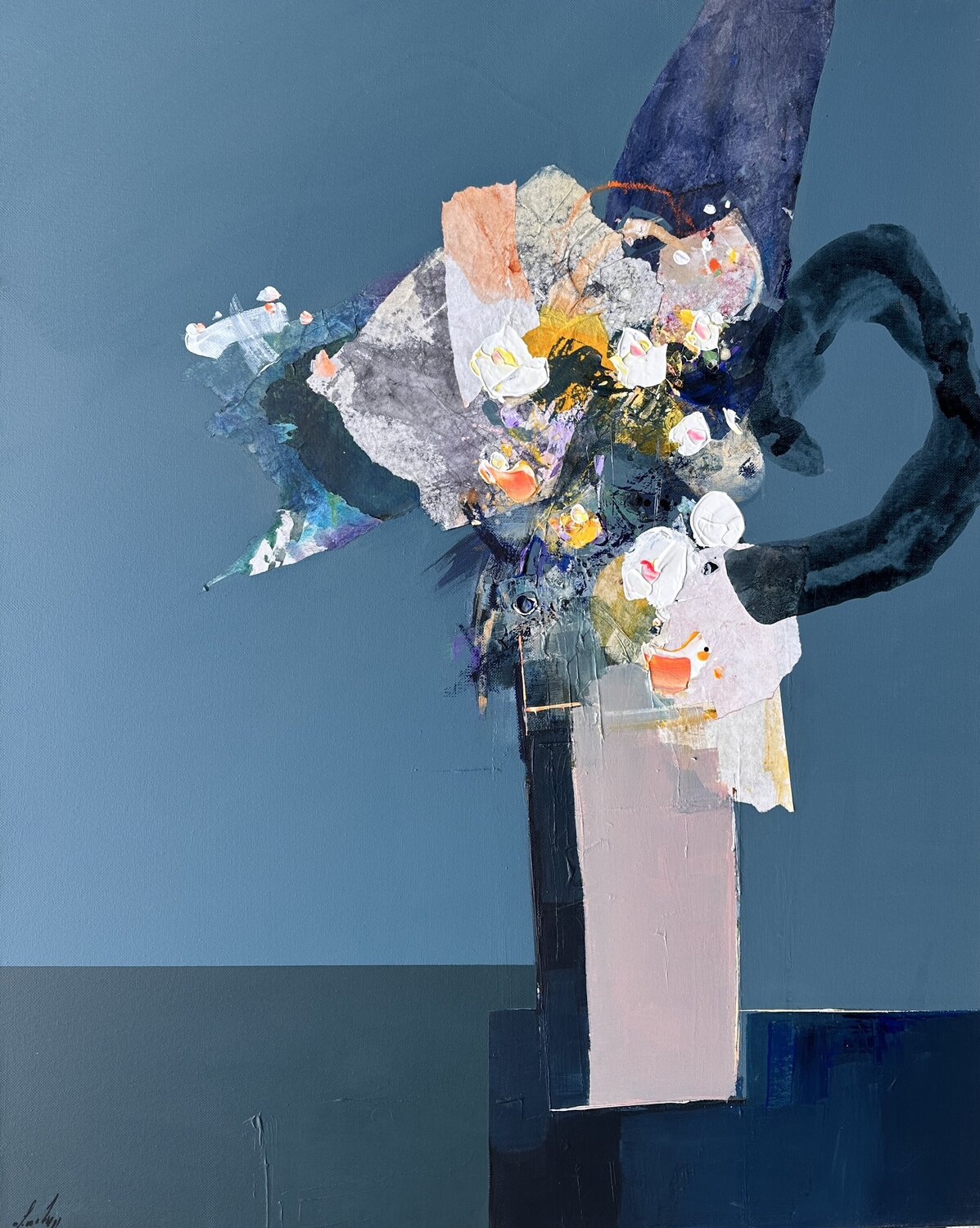 The flower Lionel Chevalier Original painting for sale