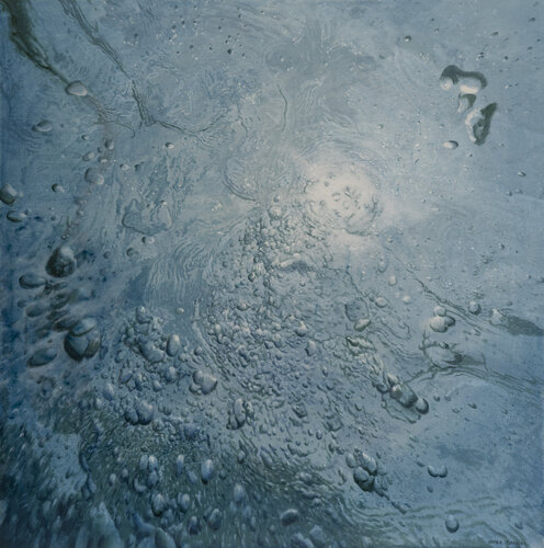 Serie burbujas 12:23 by Javier Torices, Painting for Sale on Select