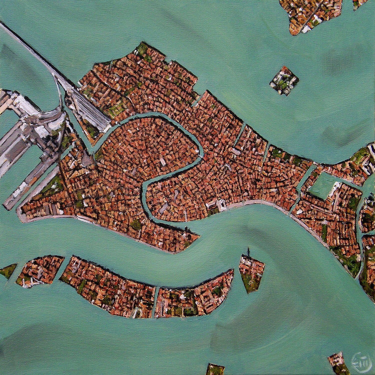 Venezia 140615 Dominique Emard Original painting for sale
