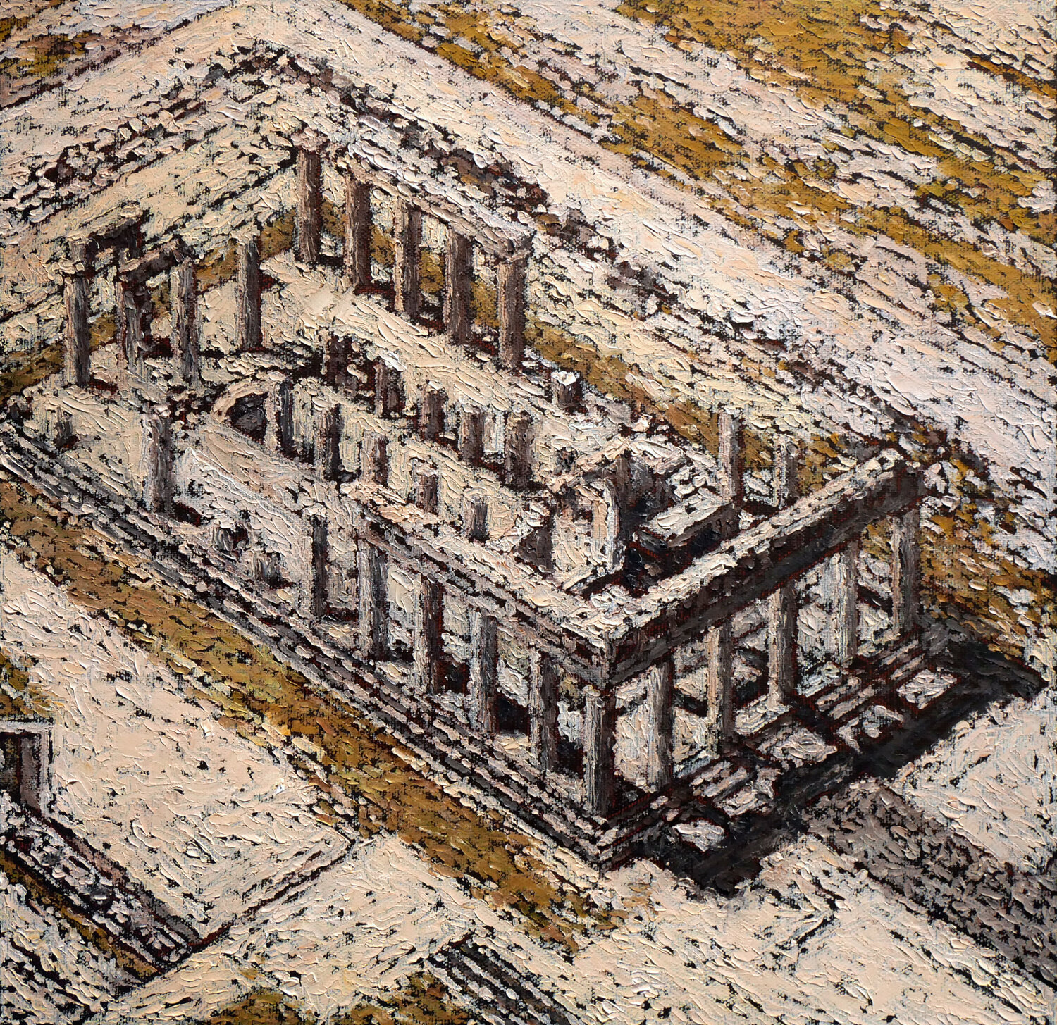 Temple d'Aphaîa à Egine 240306 Dominique Emard Original painting for sale