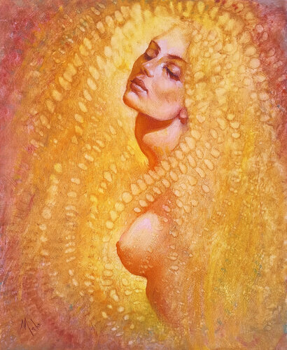 👑 Le Silence est d'Or 👑 Silence is Golden 👑 Schweigen ist Gold by Isabel Mahe, Painting for Sale on Select