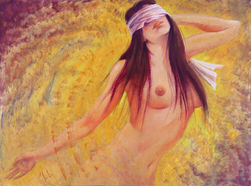 🎨 Colin-Maillard 🎨 Blind man's buff 🎨 Blindekuh by Isabel Mahe, Painting for Sale on Select