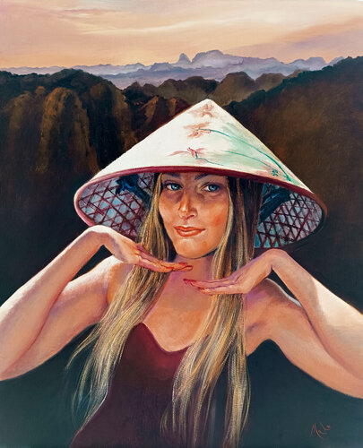 🐉 Visit Hanoï by Isabel Mahe, Painting for Sale on Select