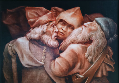 👊 Altercation 👊 Handgemenge by Isabel Mahe, Painting for Sale on Select
