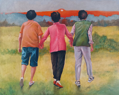 🍚 Ladies Coréennes 🍚 Korean Ladies 🍚 Koreanische Damen by Isabel Mahe, Painting for Sale on Select