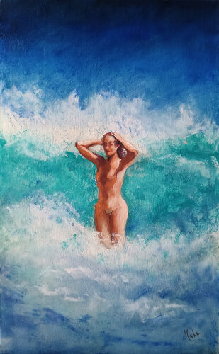 🌊 Naturiste by Isabel Mahe, Painting for Sale on Select