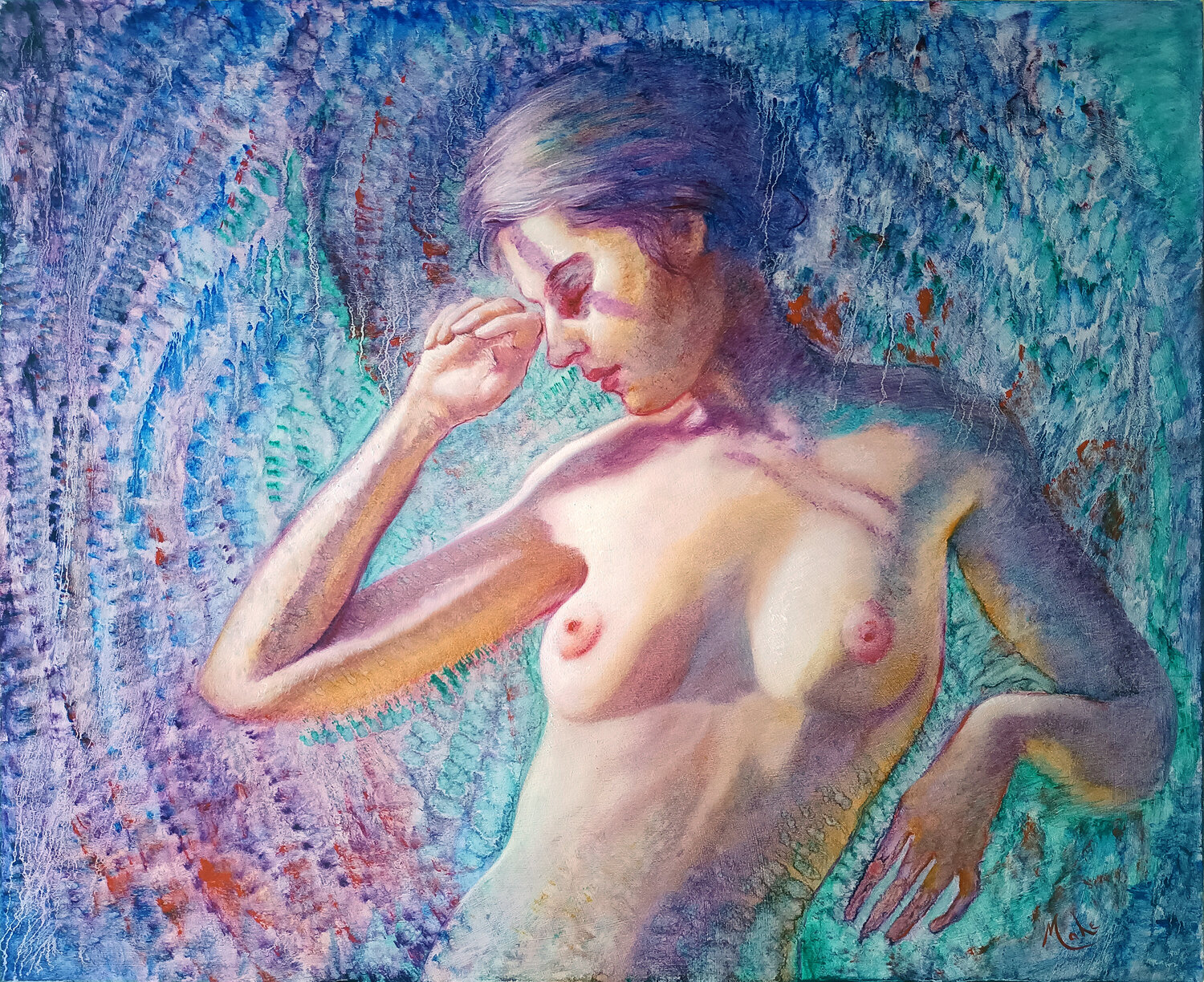 ✨Aurore Boréale ✨ Aurora Borealis ✨ Isabel Mahe Original painting for sale
