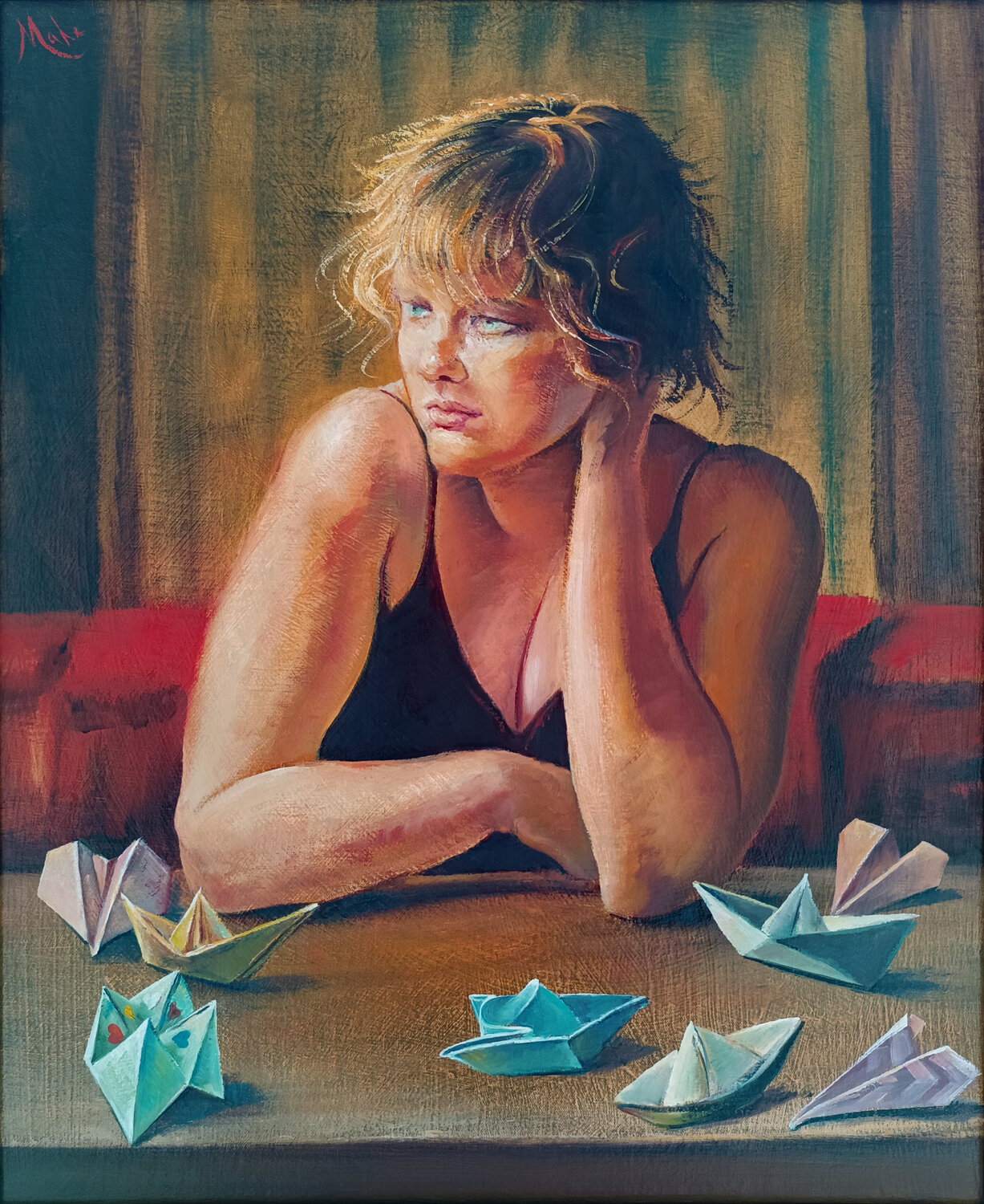 🛩️ Origami Isabel Mahe Original painting for sale
