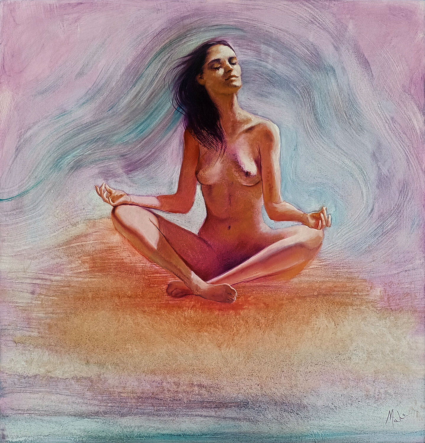 🧘🏼‍♀️ Zen Isabel Mahe Original painting for sale