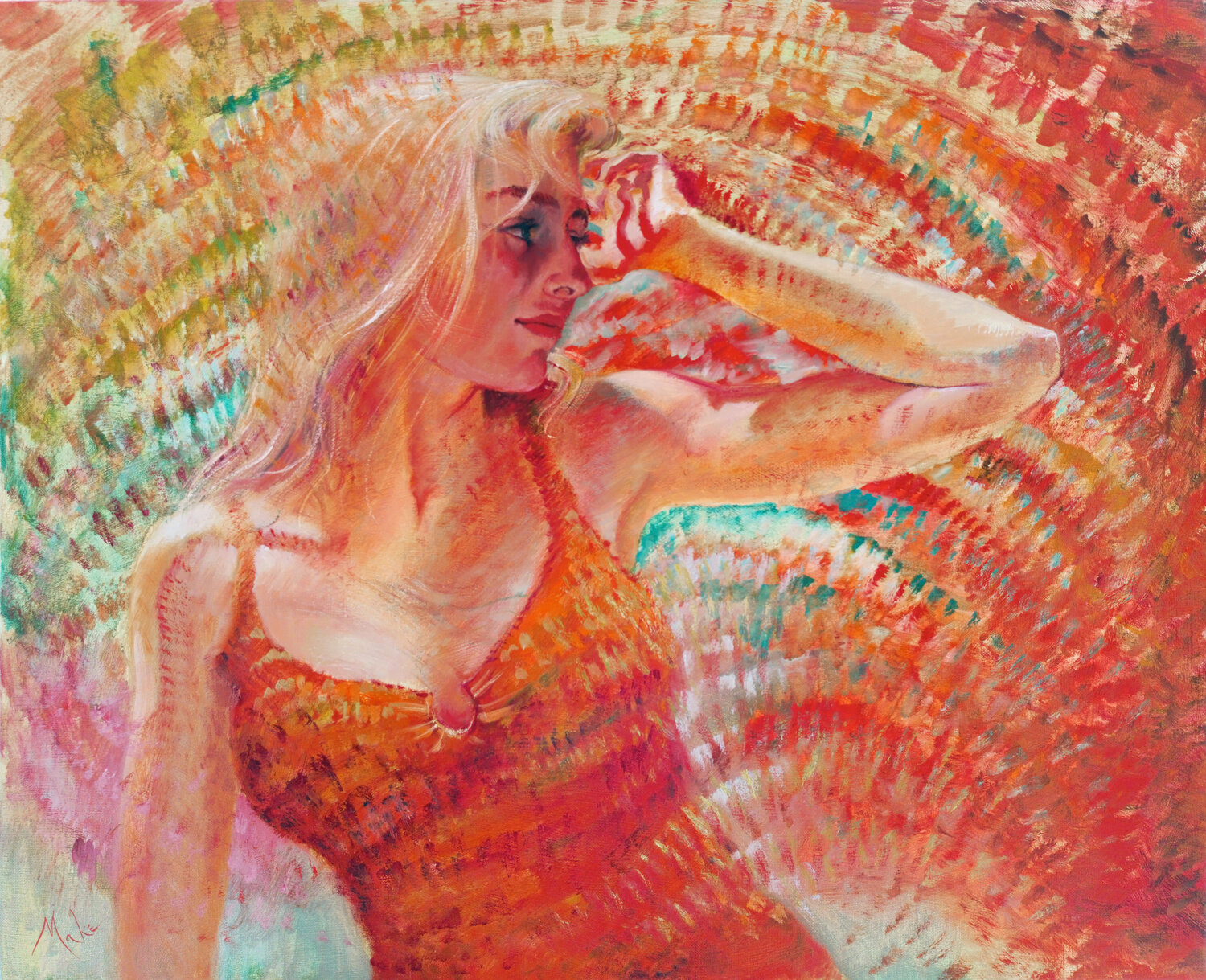 💓 Effervescence 💓 Aufregung Isabel Mahe Original painting for sale
