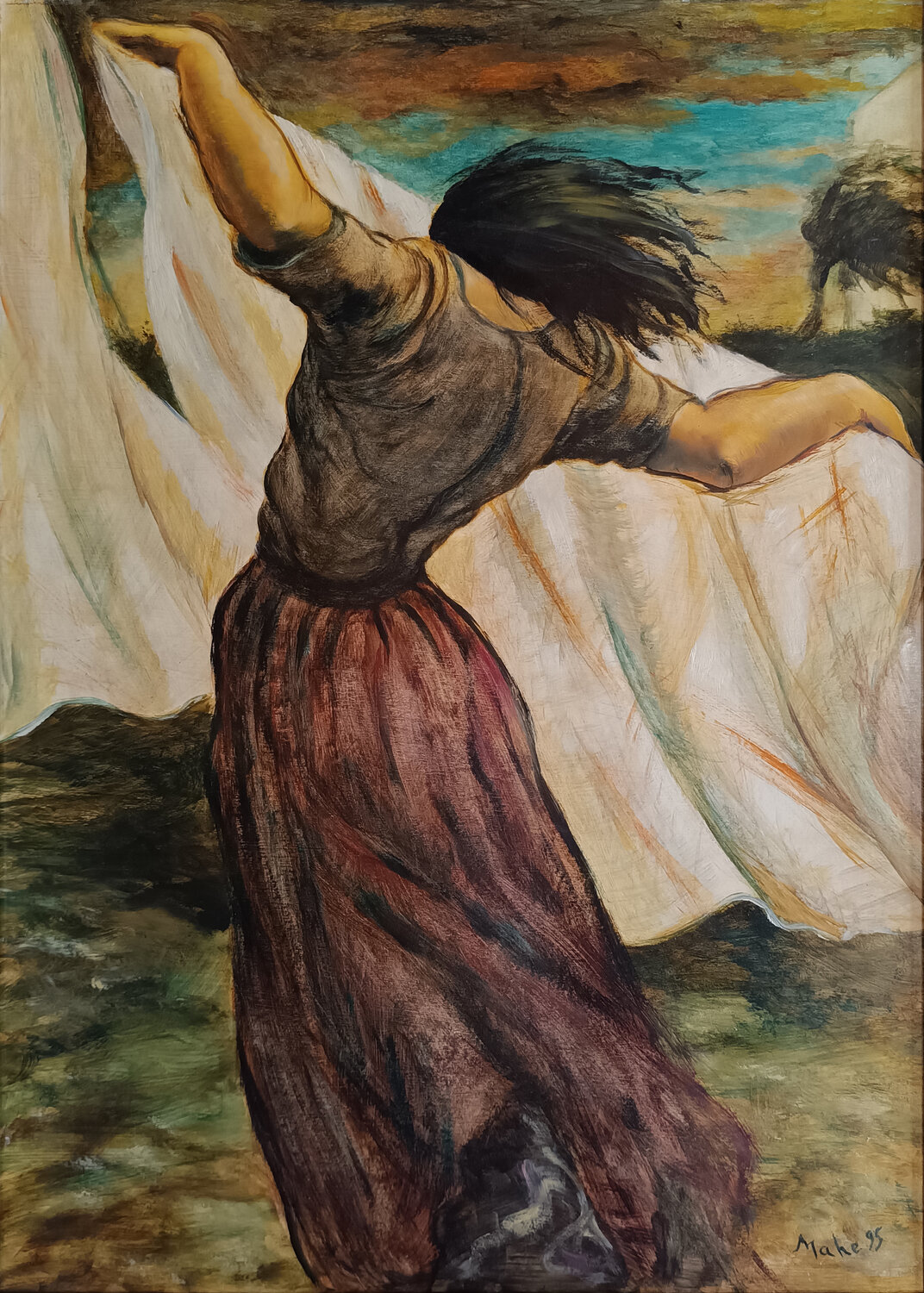 ◇ Coup de Vent Isabel Mahe Original painting for sale