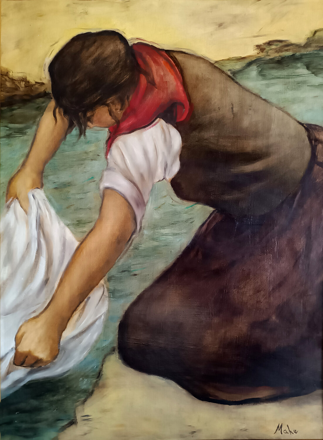 ◇ La Lanvadière Isabel Mahe Original painting for sale