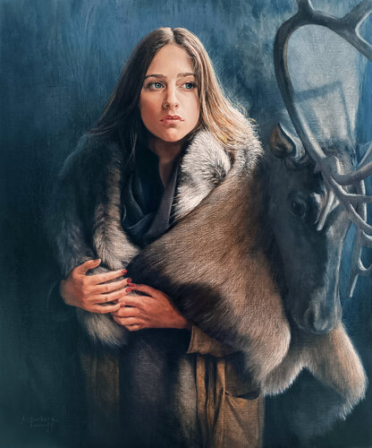 Nebris by Alexandre Barbera-Ivanoff, Painting for Sale on Select