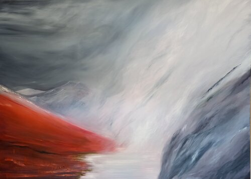 Au bout du monde by Marie Raynaud, Painting for Sale on Select