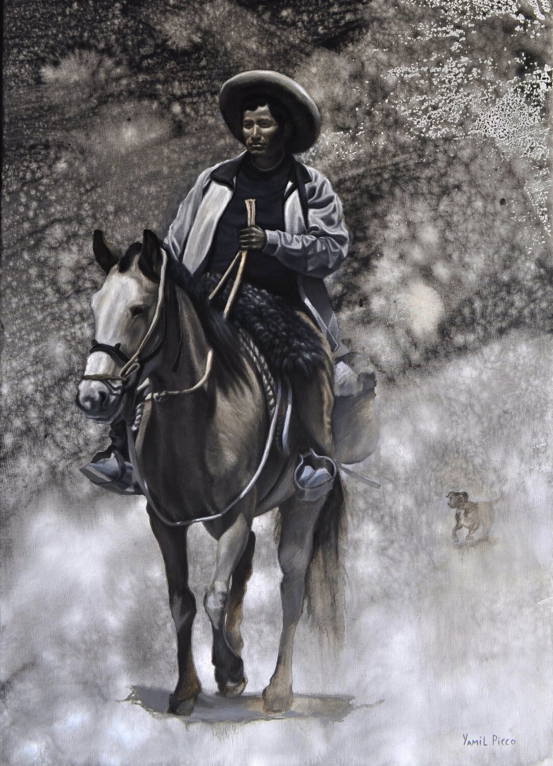 "Camino al infinito" Yamil Picco Original painting for sale