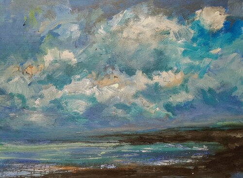 North Sea series #90 by Wim Van De Wege, Painting for Sale on Select