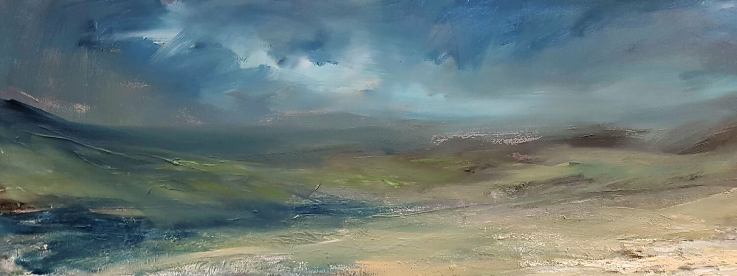 Wales country Wim Van De Wege Original painting for sale