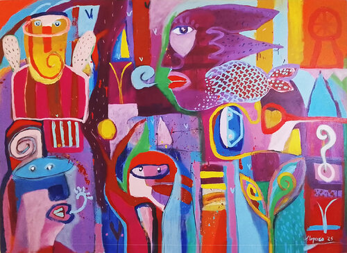 LA HISTORIA DE LOS BRUJOS Y EL SIRENITO DE CATEMACO by Jaime Lupercio, Painting for Sale on Select