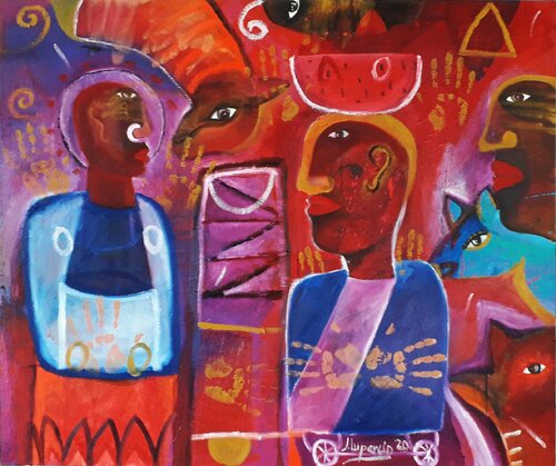 LA ELECCIÓN DE LOS CHAMANES by Jaime Lupercio, Painting for Sale on Select