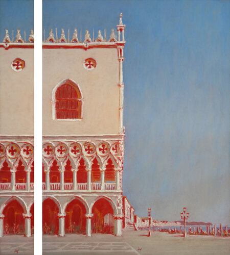 Palais des Doges, diptyque by François Cusson, Painting for Sale on Select