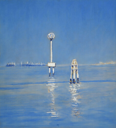 Filets et balises, Pellestrina by François Cusson, Painting for Sale on Select