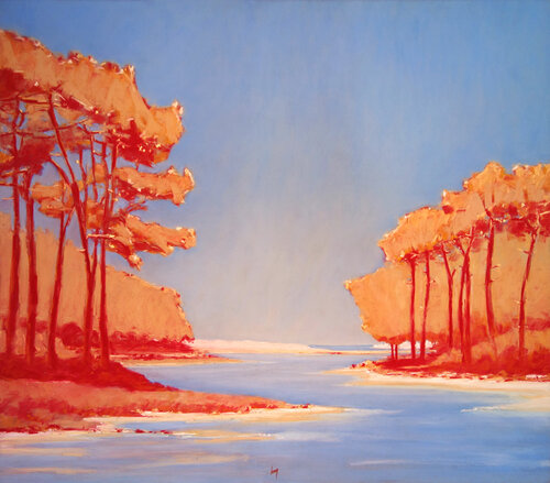 Le Stêr à Lesconil by François Cusson, Painting for Sale on Select