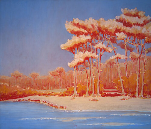 Le gué sur le Payré by François Cusson, Painting for Sale on Select