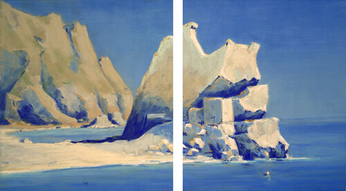 Rocher dans l'anse des Sévignés, Cap Fréhel by François Cusson, Painting for Sale on Select