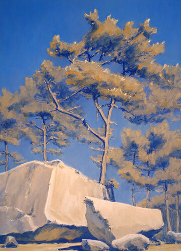 Le Rocher Fin, Fontainebleau by François Cusson, Painting for Sale on Select