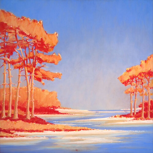 Le Stêr à Lesconil by François Cusson, Painting for Sale on Select