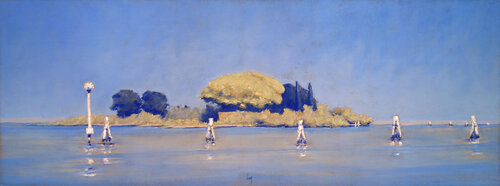 L'Îlot de Crevan, Venise by François Cusson, Painting for Sale on Select