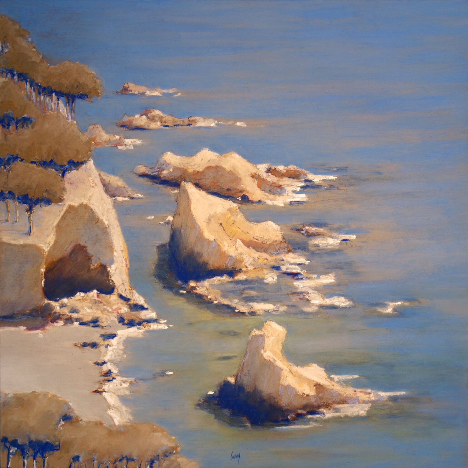 Crique à Morgat François Cusson Original painting for sale
