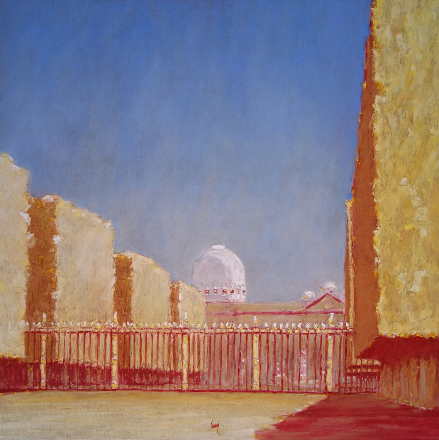 Allée de l'Observatoire François Cusson Original painting for sale