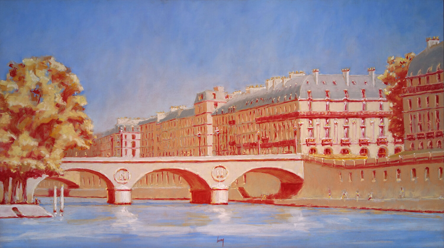 Pont Saint-Michel, Paris François Cusson Original painting for sale