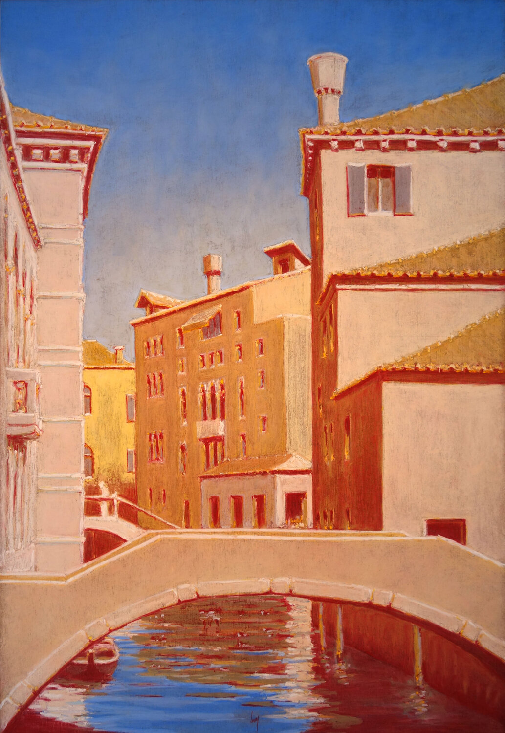 Rio del Mondo Nuovo François Cusson Original painting for sale