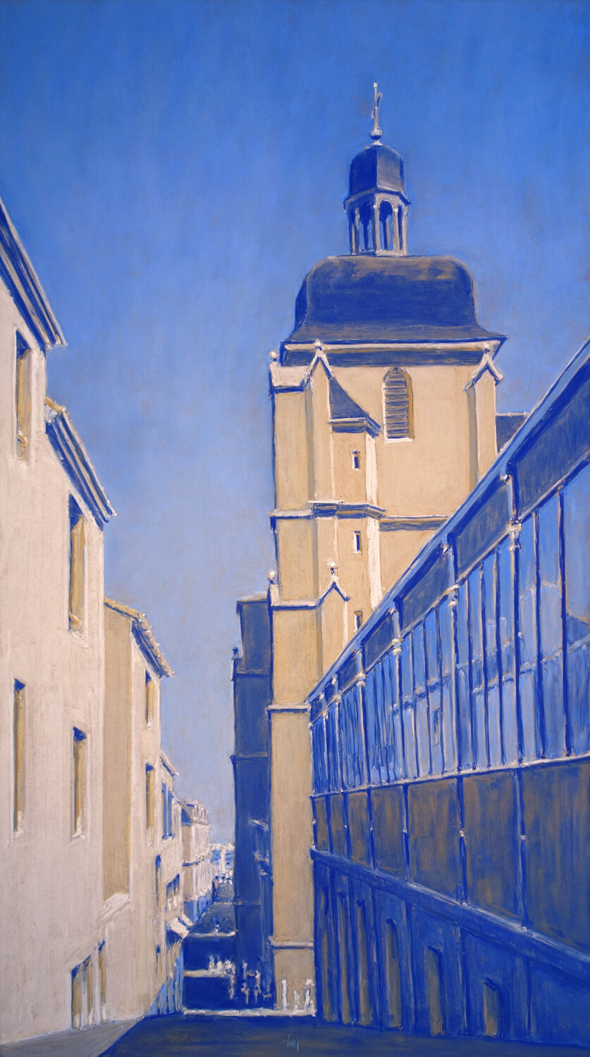 Les Sables, vers le port François Cusson Original painting for sale