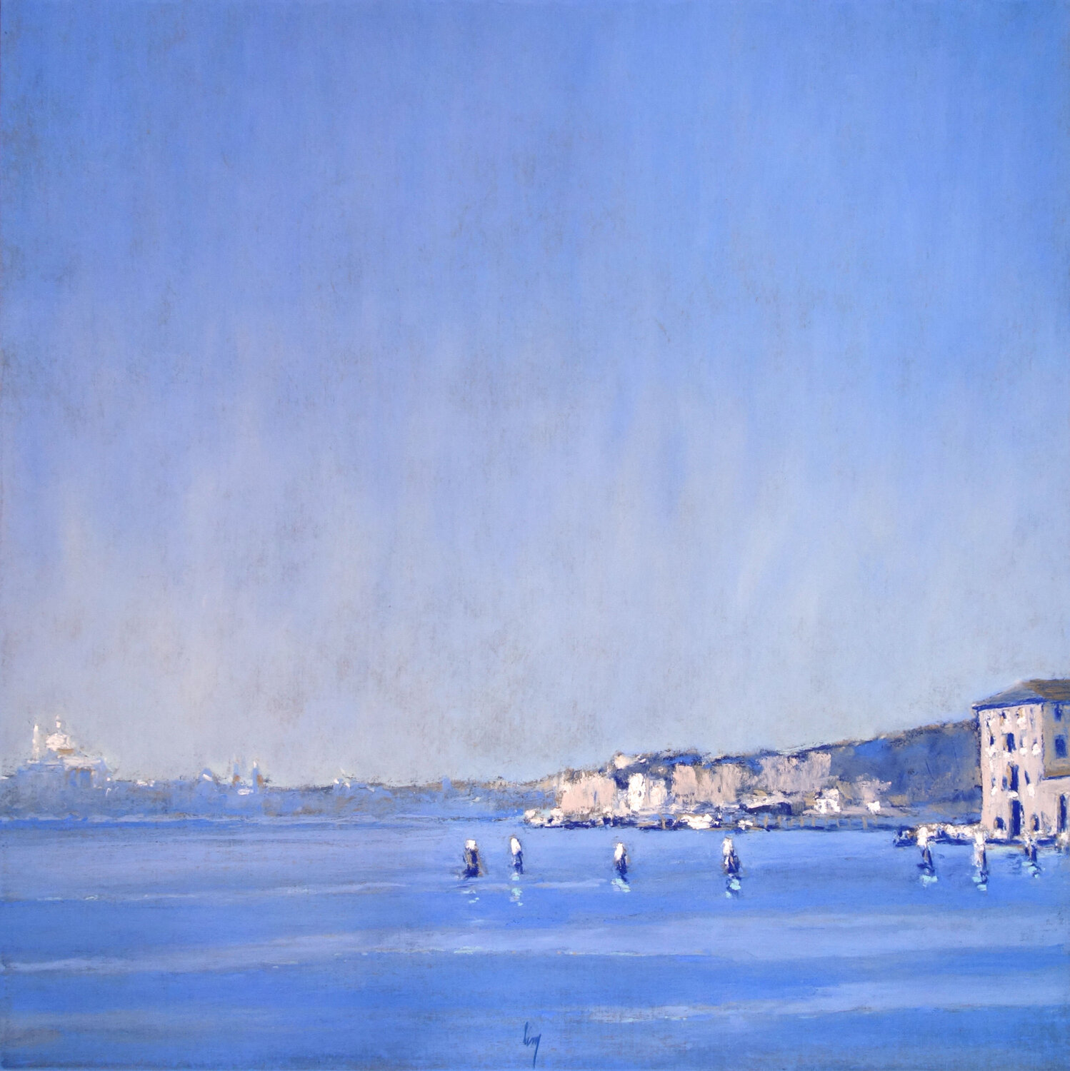 Les Zattere, Venise François Cusson Original painting for sale