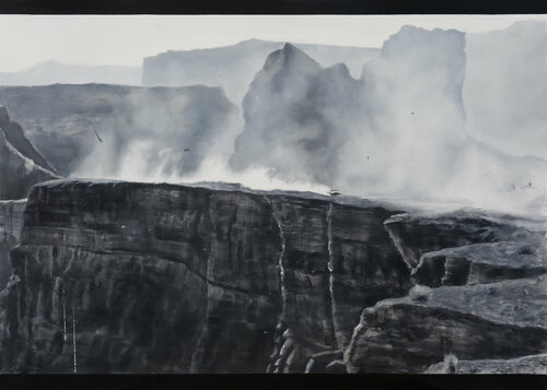 Between tones of gray VIII by José Antonio Ochoa, Painting for Sale on Select