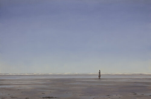 Woman by the sea by José Antonio Ochoa, Painting for Sale on Select