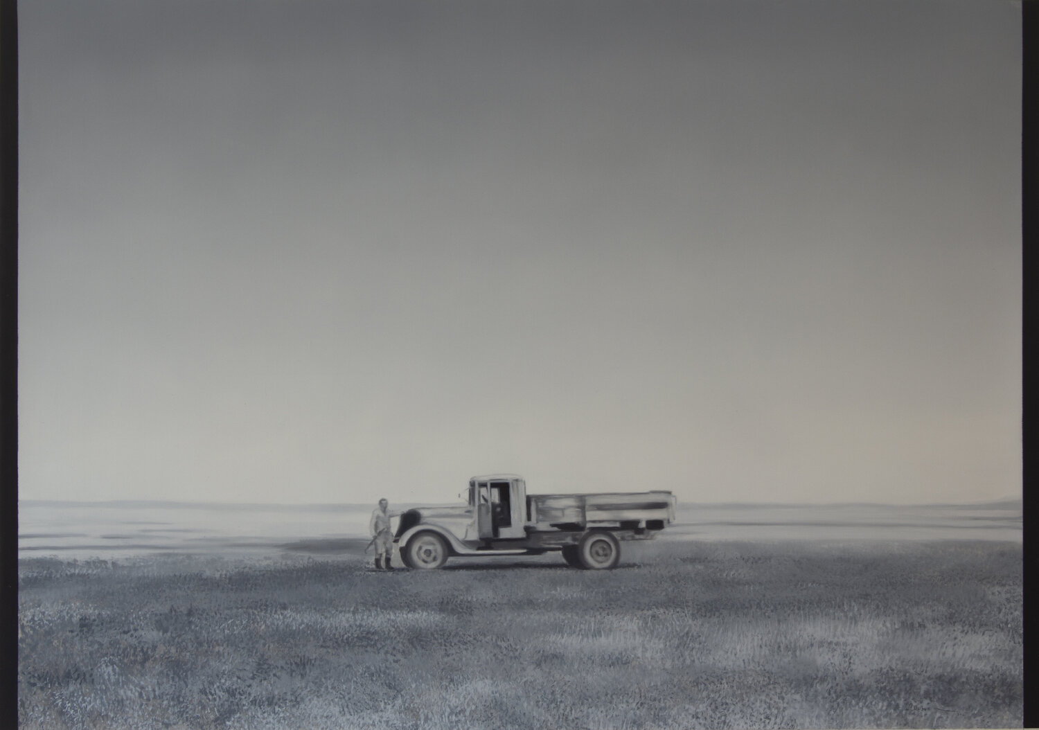 Plowed Field José Antonio Ochoa Original painting for sale